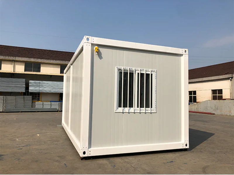 Removable container for mobile room workers' floor rooms